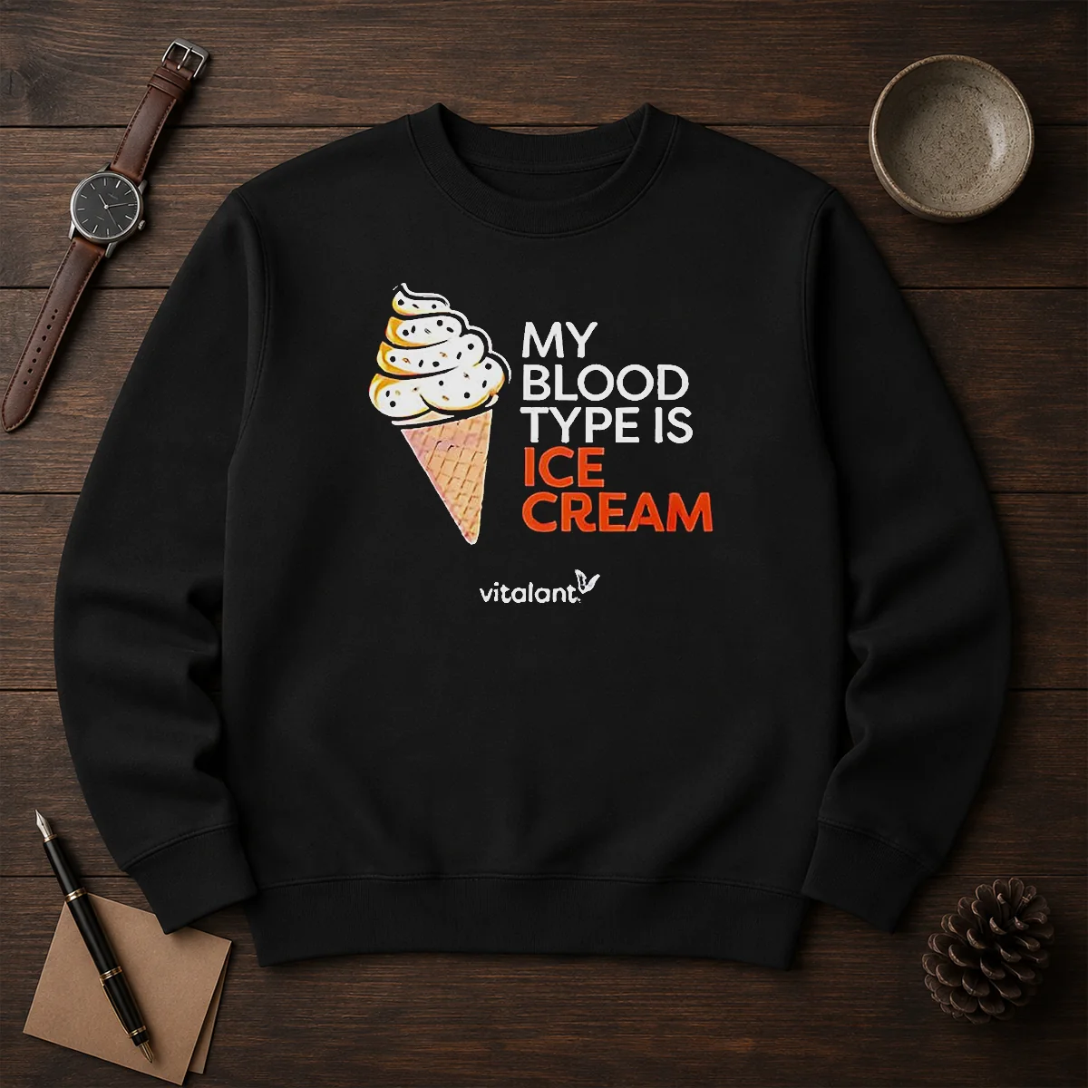 Awesome Vitalant My Blood Type Is ICE Cream Shirt - Image 7
