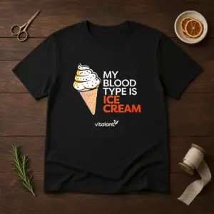 Awesome Vitalant My Blood Type Is ICE Cream Shirt
