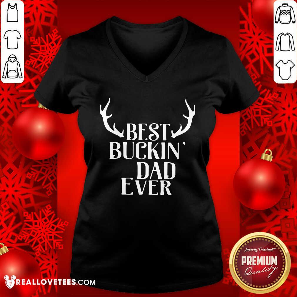 Attractive Reindeer Best Buckin Dad Ever Shirt - Image 4
