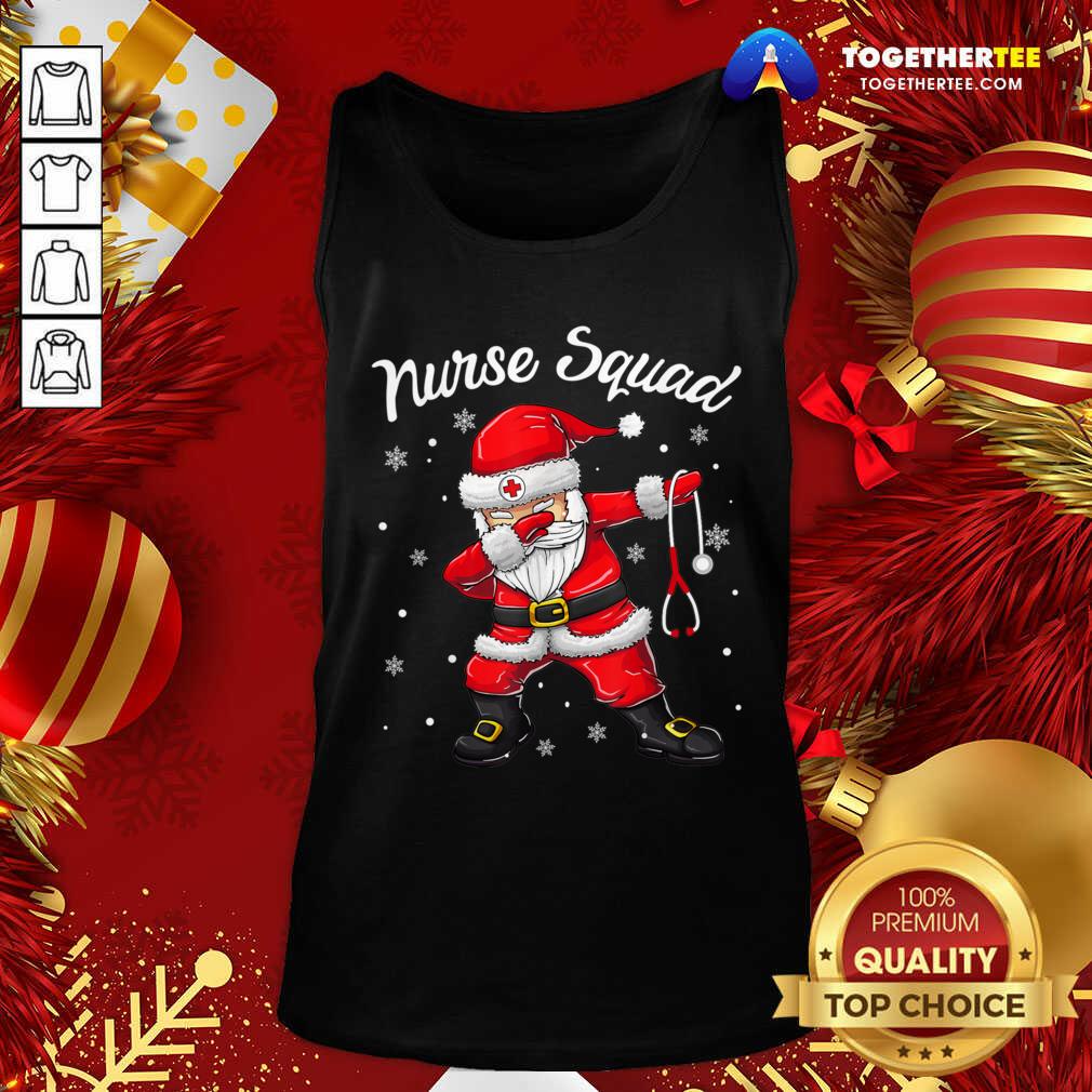 Awesome Dabbing Santa Scrubs Nurse Squad Shirt - Image 3