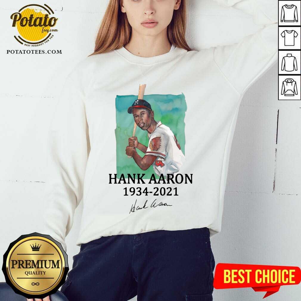 Pretty Rip Legend Hank Aaron 1934 2021 Signature Shirt - Image 4
