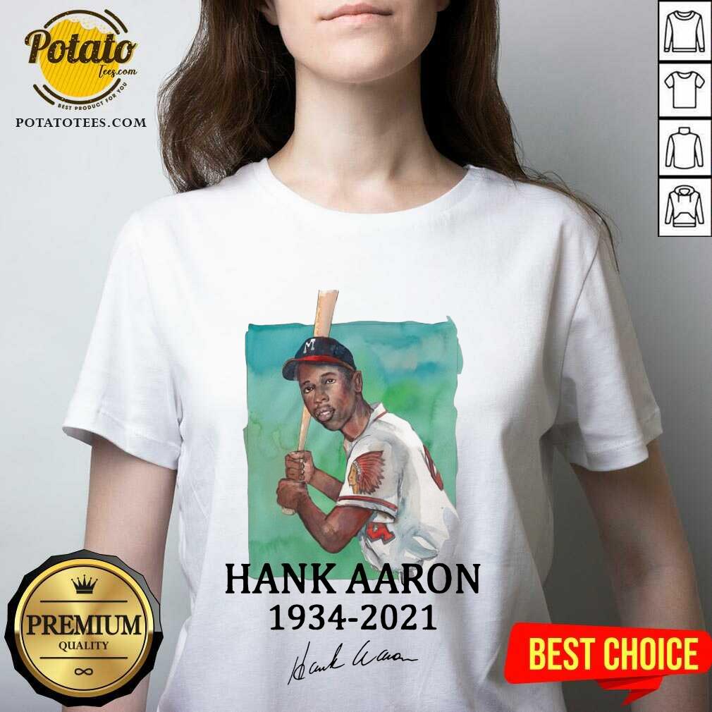 Pretty Rip Legend Hank Aaron 1934 2021 Signature Shirt - Image 2