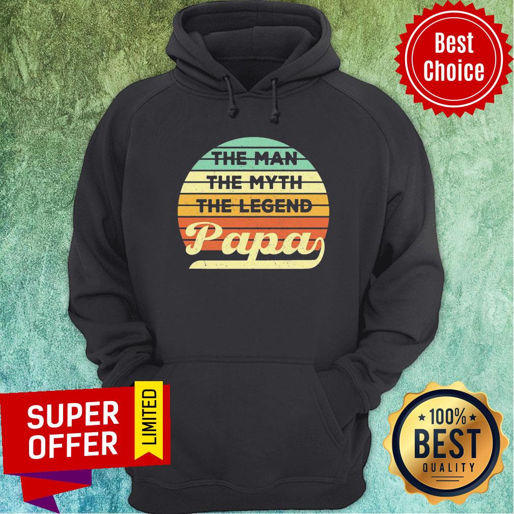 The Man The Myth The Legend Papa Vintage Shirt - Image 2