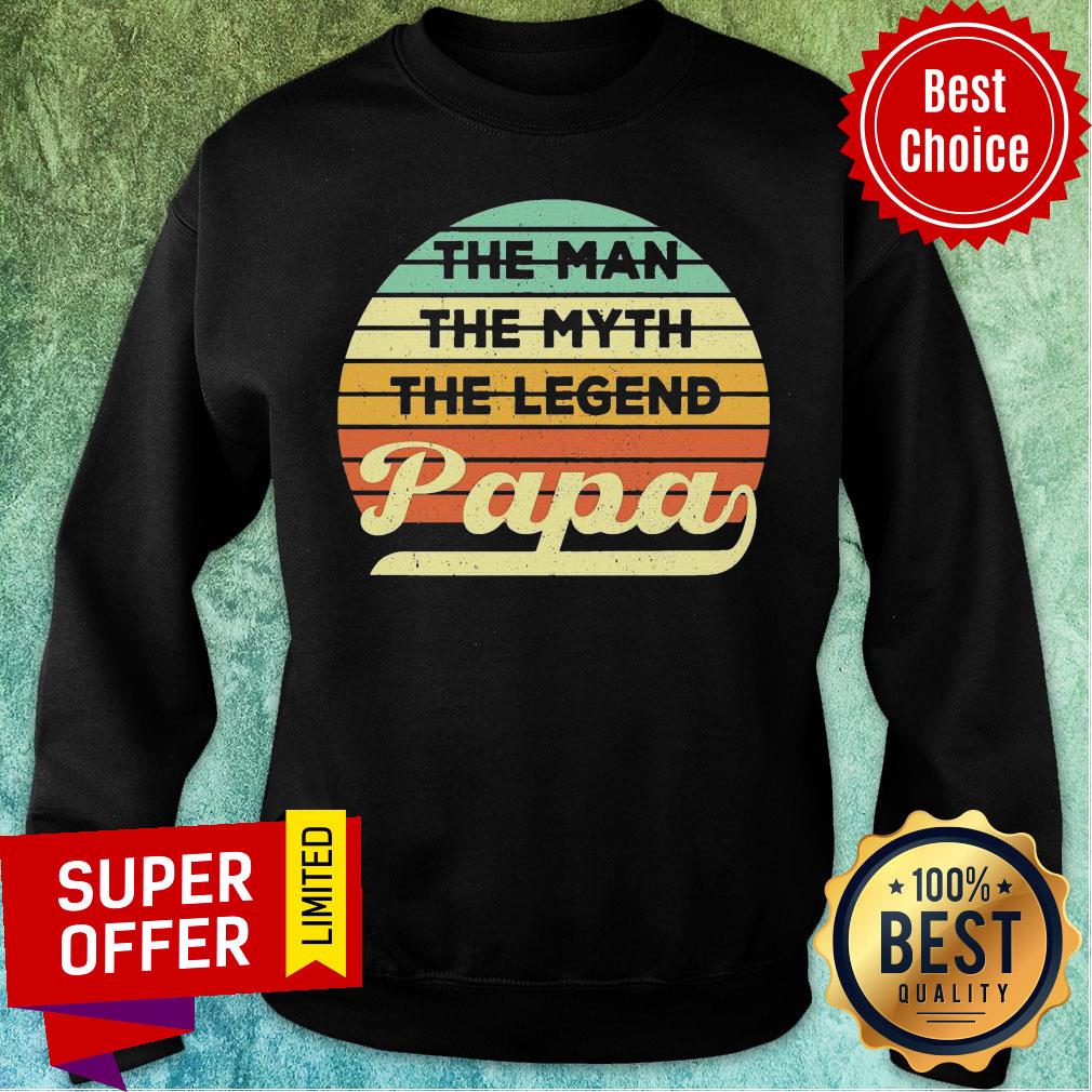 The Man The Myth The Legend Papa Vintage Shirt - Image 5