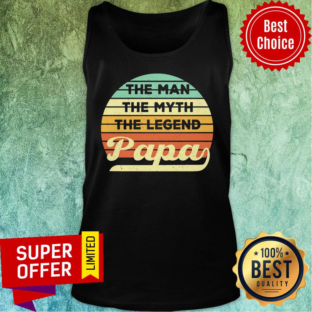 The Man The Myth The Legend Papa Vintage Shirt - Image 4