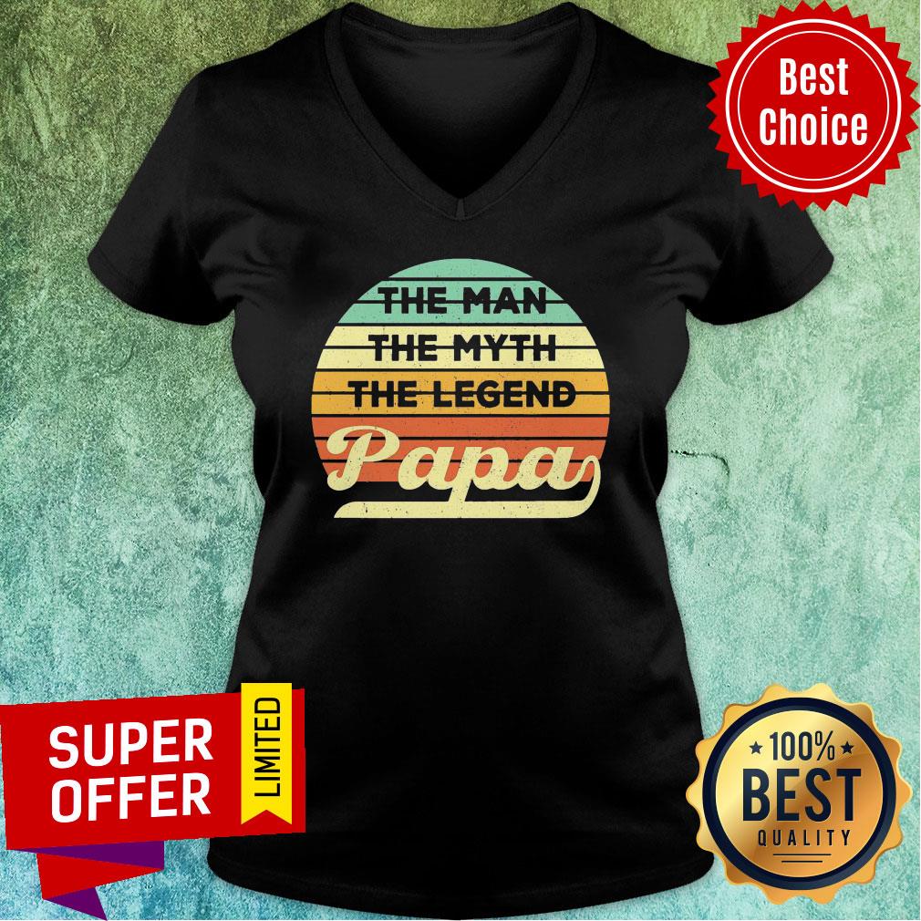The Man The Myth The Legend Papa Vintage Shirt - Image 3