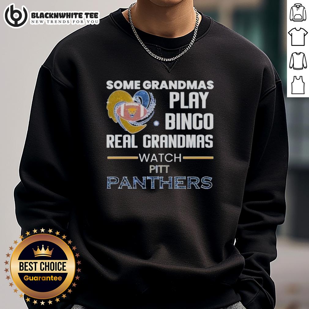 Nice Some Grandmas Play Bingo Real Grandmas Watch Pittsburgh Panthers T-Shirt - Image 5