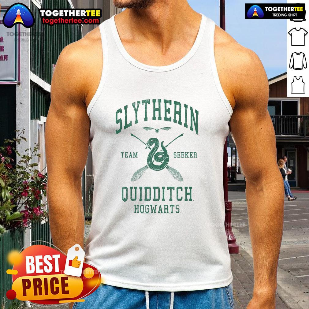 Premium Harry Potter Slytherin Team Seeker Hogwarts Quidditch T-Shirt - Image 4