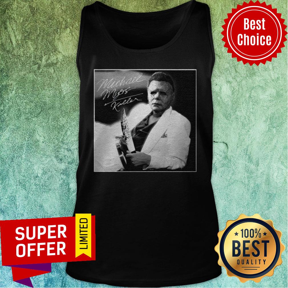 Funny Michael Myers killer Signature Halloween Shirt - Image 4