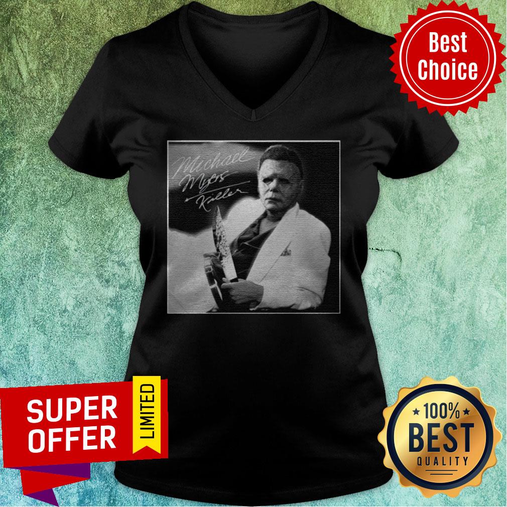 Funny Michael Myers killer Signature Halloween Shirt - Image 3