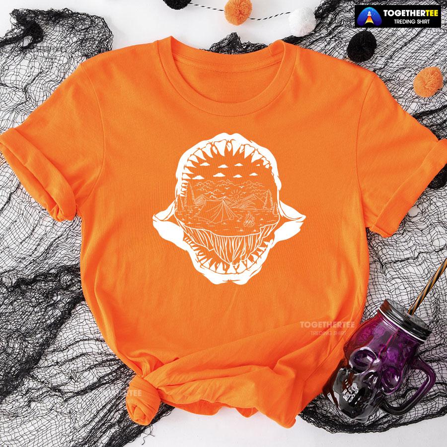 Shark Mouth Camping Lover T-Shirt - Image 10