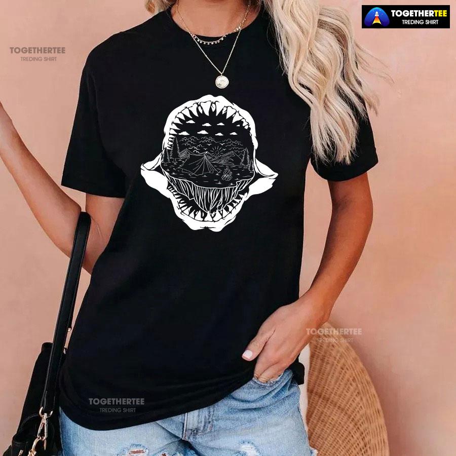 Shark Mouth Camping Lover T-Shirt - Image 3