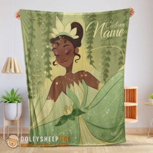 Perfect Cute Disney Princess Tiana Blanket Fleece Customized Blanket