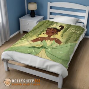Alternative view of Perfect Cute Disney Princess Tiana Blanket Fleece Customized Blanket