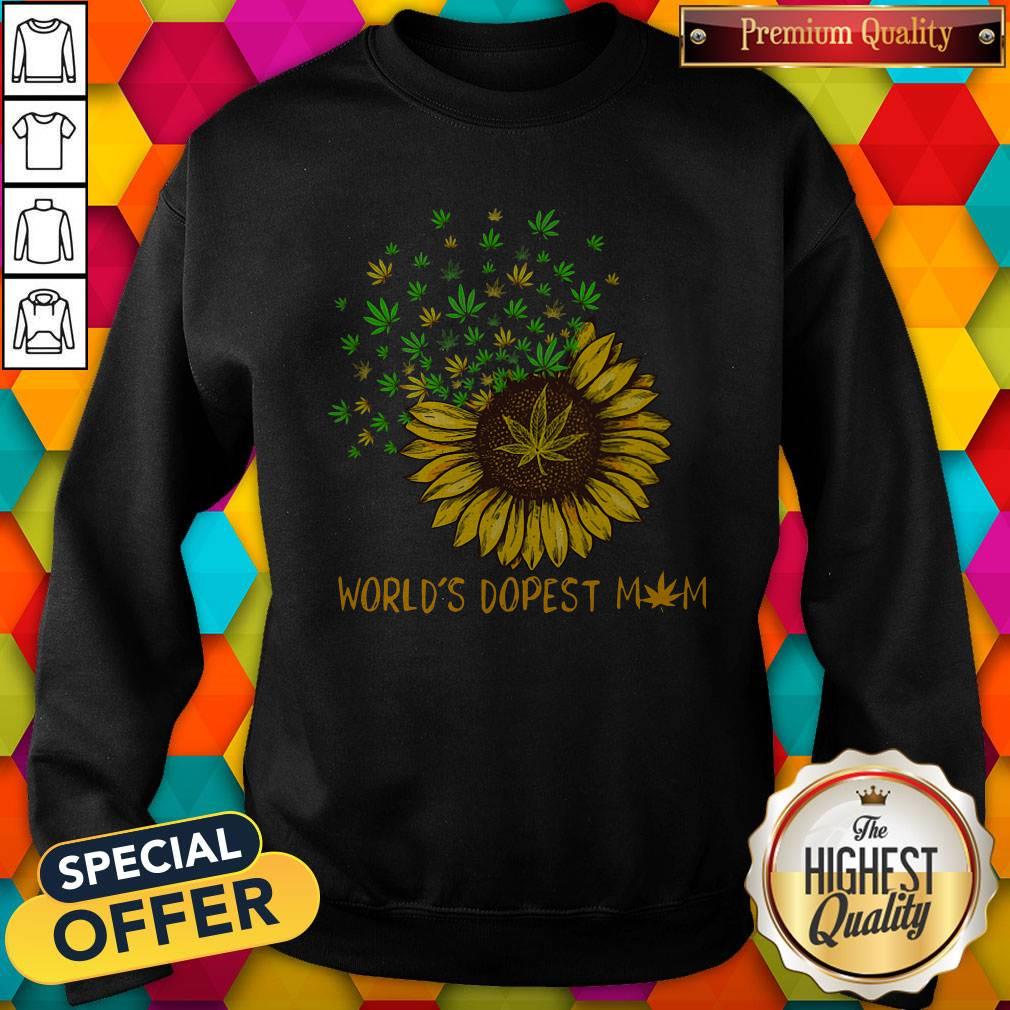 Sunflower World's Dopest Mom Shirt - Image 5
