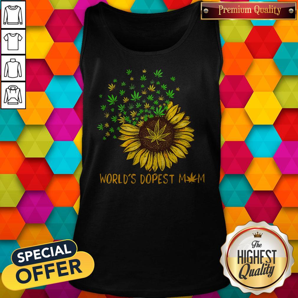 Sunflower World's Dopest Mom Shirt - Image 4