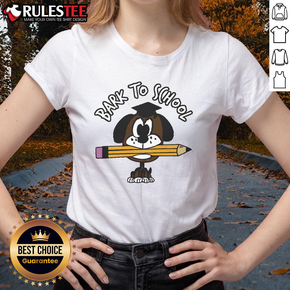 Cute Bark To School Dog Student T-Shirt - Image 3