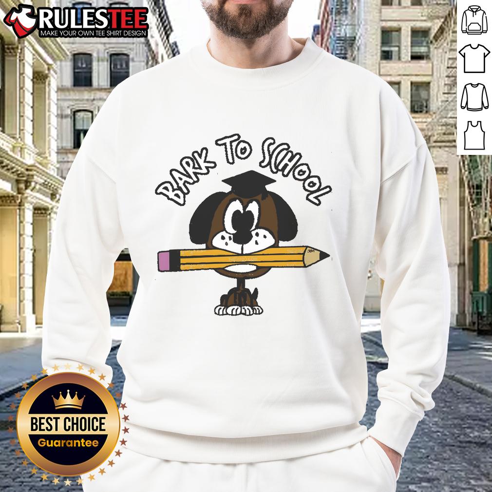 Cute Bark To School Dog Student T-Shirt - Image 5