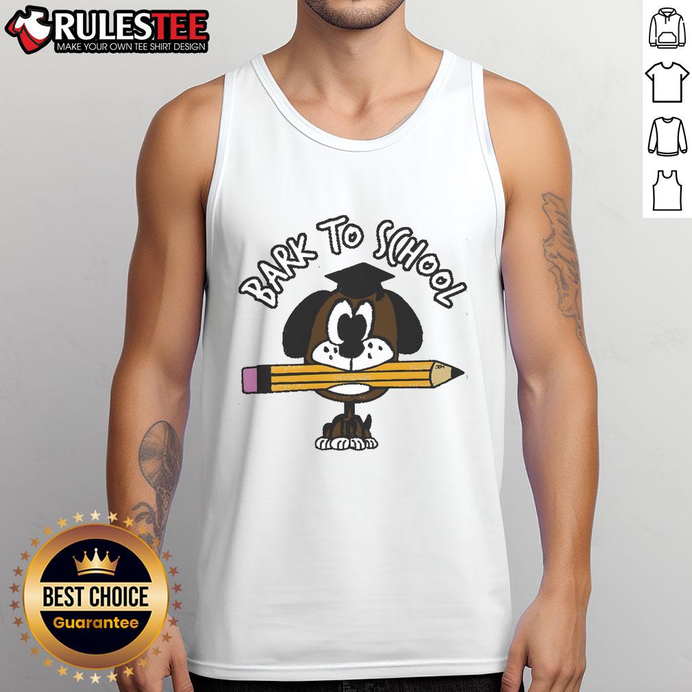Cute Bark To School Dog Student T-Shirt - Image 4