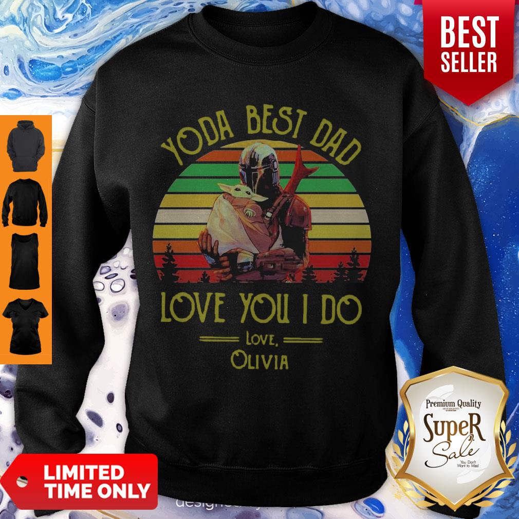 Good Darth Vader And Baby Yoda Best Dad Love You I Do Love Olivia Vintage Shirt - Image 3