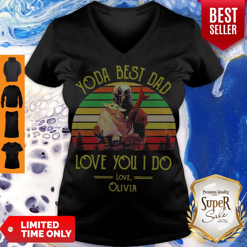 Good Darth Vader And Baby Yoda Best Dad Love You I Do Love Olivia Vintage Shirt - Image 5