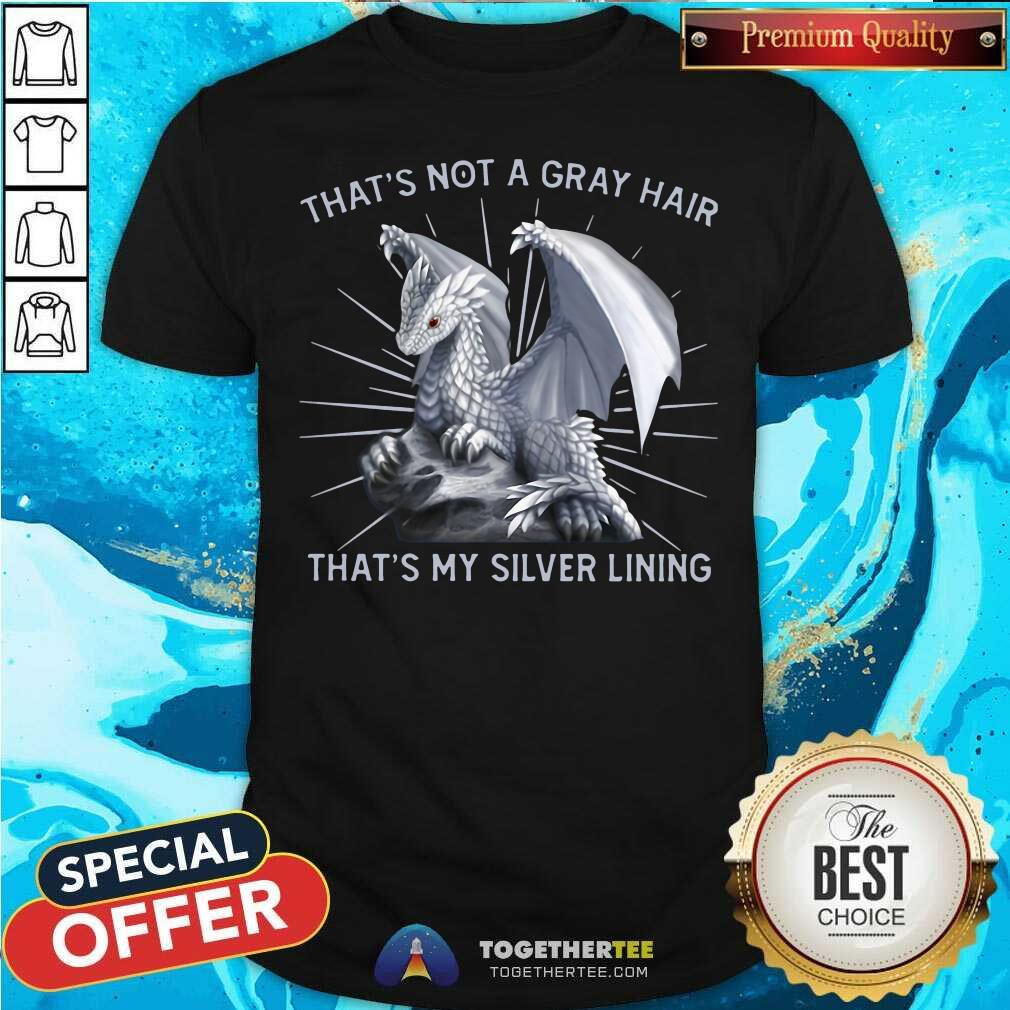 Hot Dragon That Is Not A Gray Hair That Is My Silver Lining Shirt