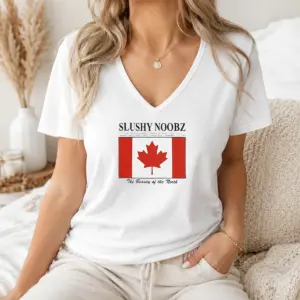 Alternative view of Premium Slushynoobz Canada Facts Creator Fan The Beauty Of The North Shirt