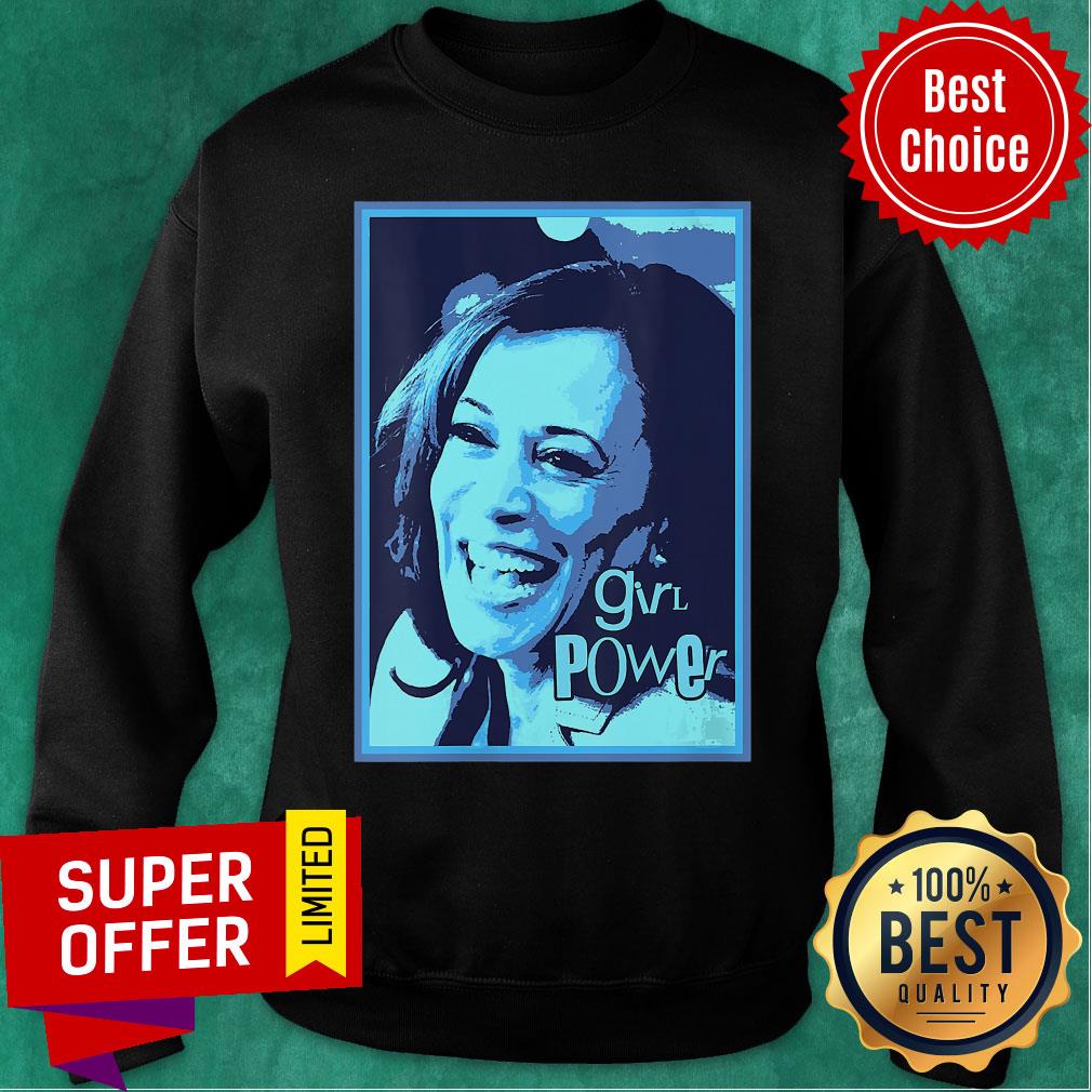 Nice Girl Power Kamala Harris President Election (Blue) Shirt - Image 3