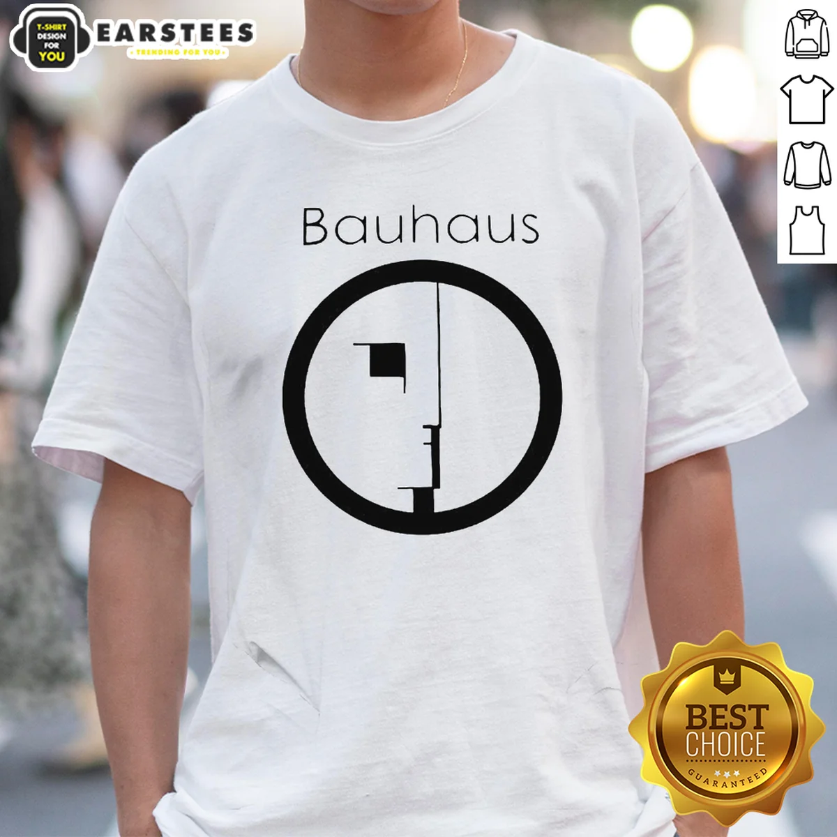 Good Bauhaus Band Profile Silhouette Symbol Music Band Logo Shirt