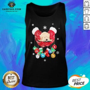 Alternative view of Hot Golden Retriever Warm Wishes Socks Christmas Shirt