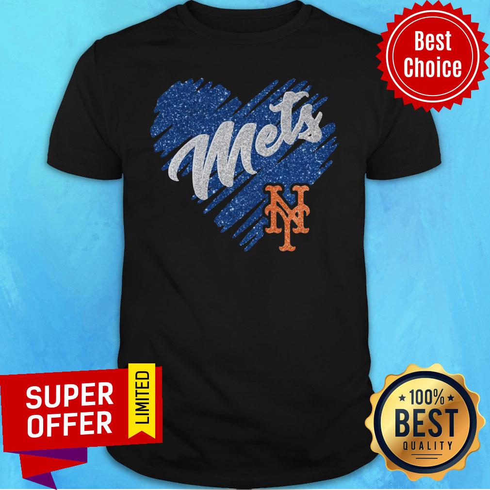 Awesome Diamond Heart New York Mets Shirt
