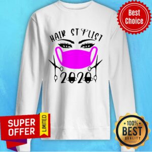 Alternative view of Awesome Hair Stylist 2020 Face Mask Shirt