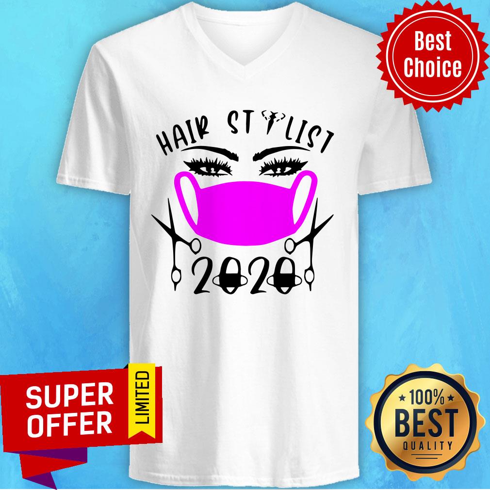 Awesome Hair Stylist 2020 Face Mask Shirt - Image 4