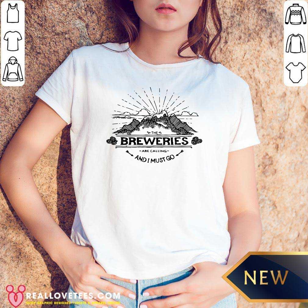 Cute Breweries Are Calling And I Must Go Mountain Shirt - Image 5