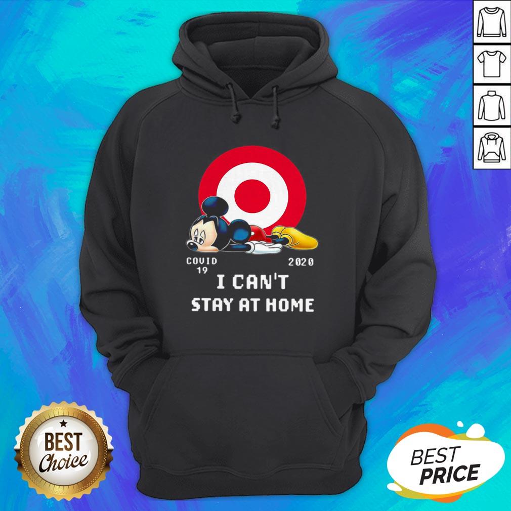 Top Mickey Mouse Circle Covid 19 2020 I Can’t Stay At Home Shirt - Image 3