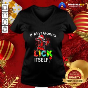 Alternative view of Pretty Deadpool It Ain’t Gonna Lick Itself Christmas Shirt