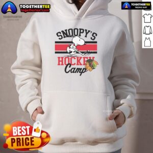 Alternative view of Good Snoopy Chicago Blackhawks Snoopy's Camp Snoopy NHL All Teams T-Shirt