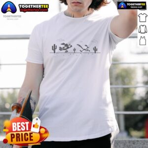 Top Offline Persecution Wile E. Coyote And The Road Runner Dino Game T-Shirt