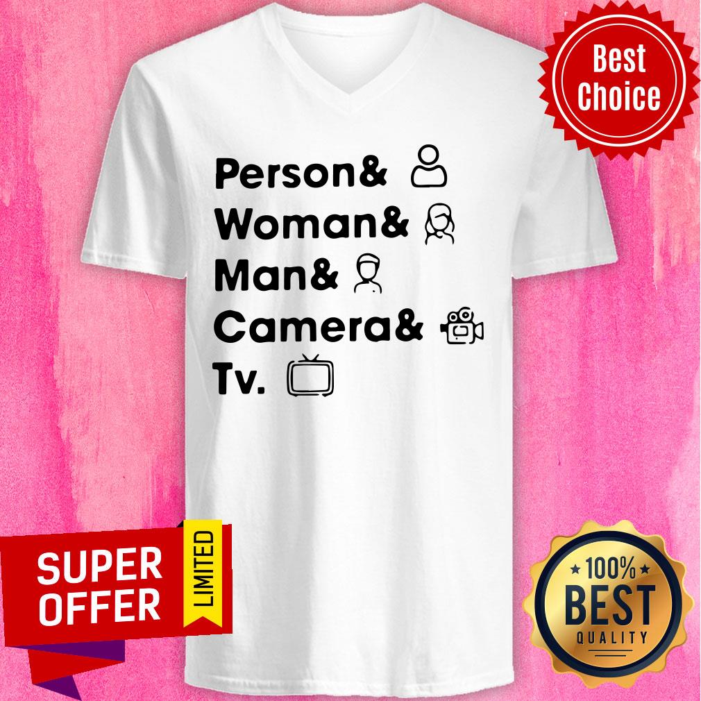 Premium Person Woman Man Camera TV 2020 Shirt - Image 4