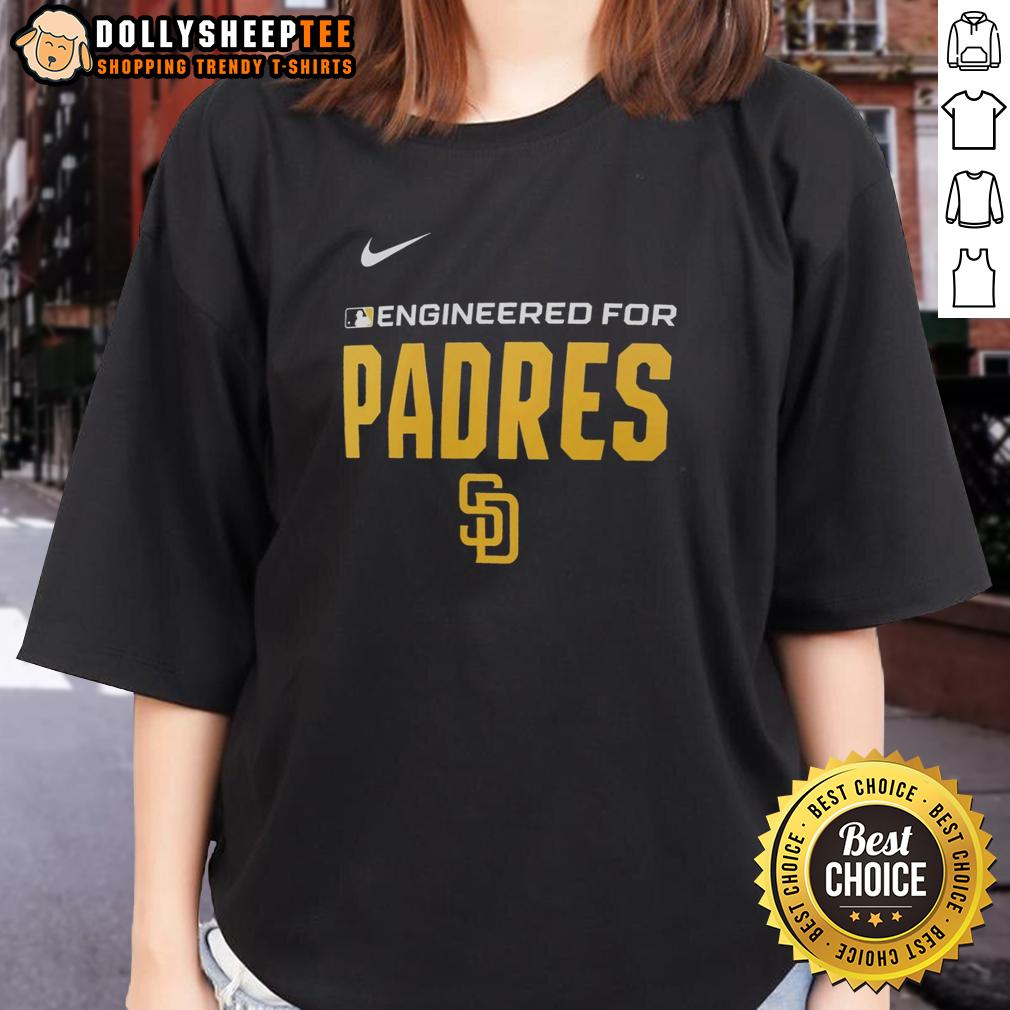 Official Engineered For San Diego Padres MLB Logo T-Shirt - Image 3