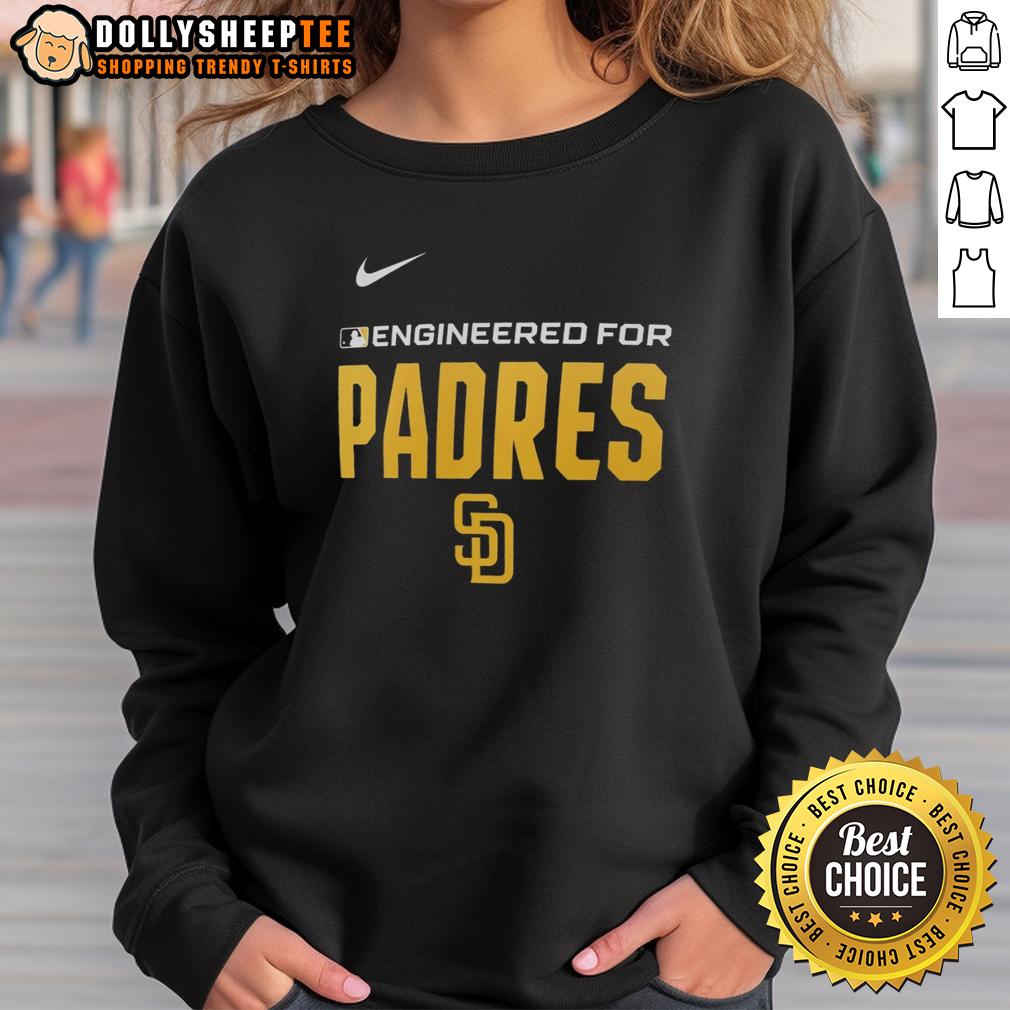 Official Engineered For San Diego Padres MLB Logo T-Shirt - Image 5