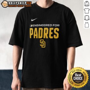 Official Engineered For San Diego Padres MLB Logo T-Shirt