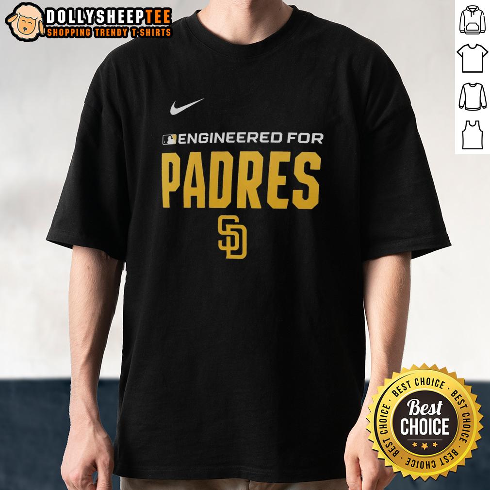 Official Engineered For San Diego Padres MLB Logo T-Shirt