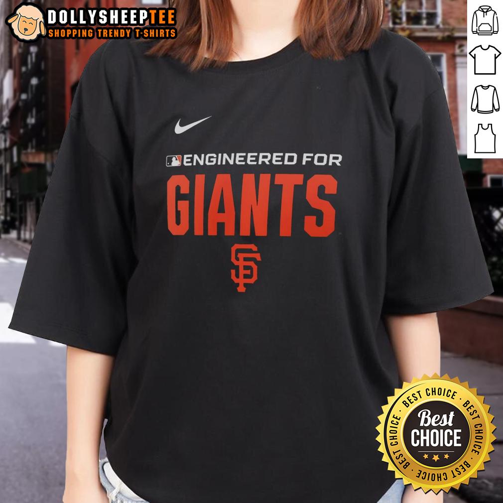 Official Engineered For San Francisco Giants MLB Logo T-Shirt - Image 3