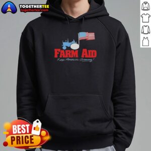 Alternative view of Premium Farm Aid Keep America Growing The Logo Of A Tractor And The American Flag T-Shirt