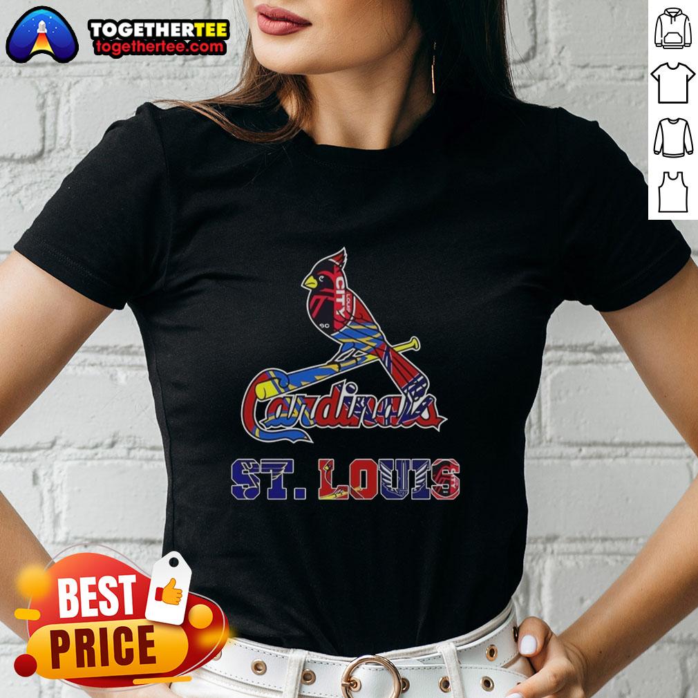 Awesome St. Louis Cardinals MLB And St. Louis Sport Teams Logo T-Shirt - Image 3