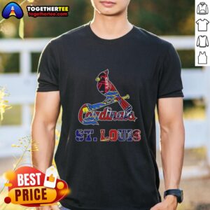 Awesome St. Louis Cardinals MLB And St. Louis Sport Teams Logo T-Shirt