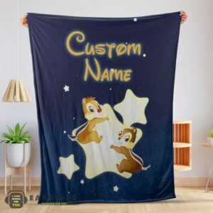 Good Disney Cartoon Chip And Dale Cute Blanket Fleece Customized Blanket