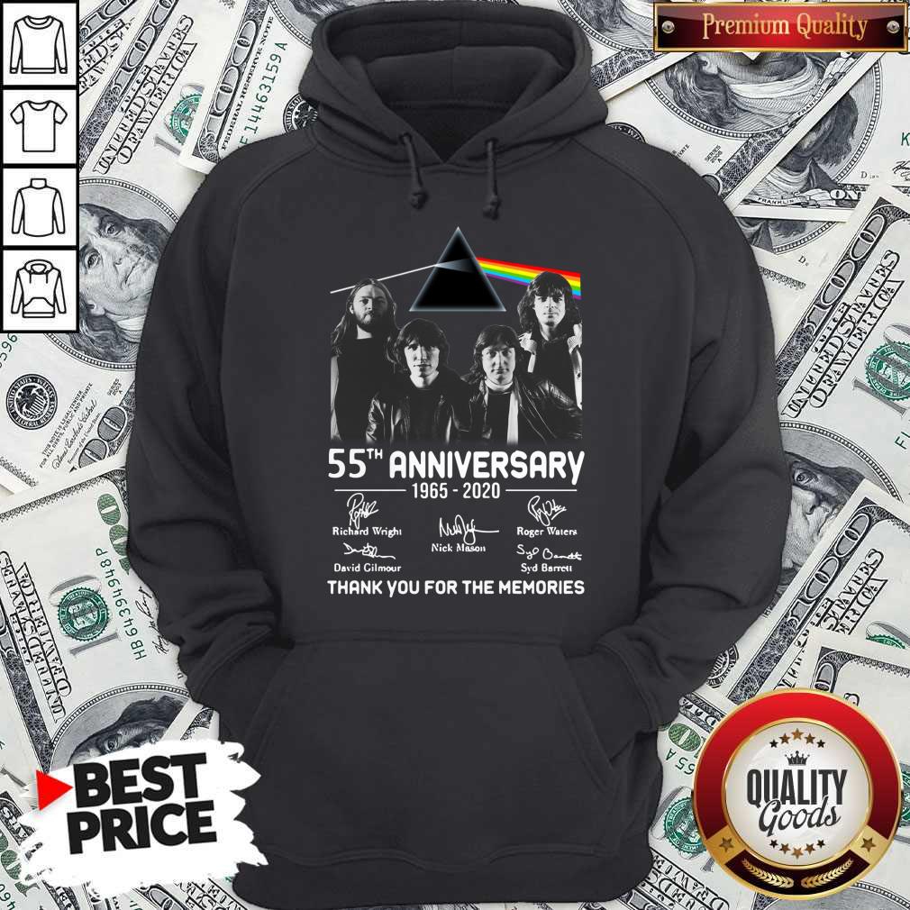 Awesome Pink Floyd 55th Anniversary 1965 2020 Thank You For The Memories Signatures Shirt - Image 2