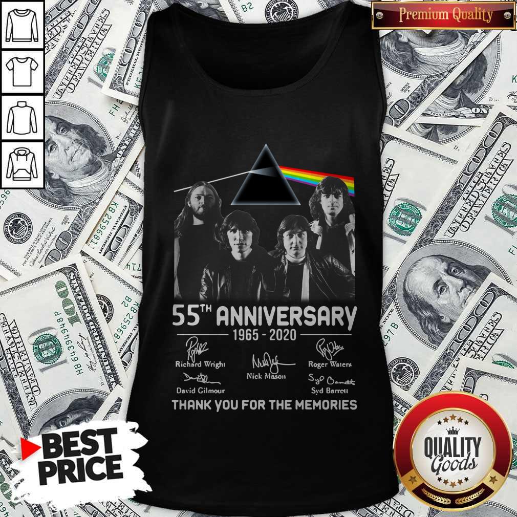 Awesome Pink Floyd 55th Anniversary 1965 2020 Thank You For The Memories Signatures Shirt - Image 4